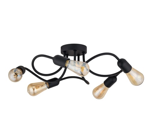 WAVE BLACK LAMPA SUFITOWA 5  E27 4408 TK Lighting
