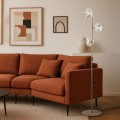 Podłogowa lampa stojąca z designerskimi szklanymi kloszami 16153 TK Lighting