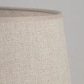 Klasyczna lampa podłogowa, beżowy lniany klosz i włącznik 16157 TK Lighting