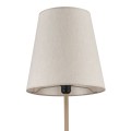 Klasyczna lampa podłogowa, beżowy lniany klosz i włącznik 16157 TK Lighting
