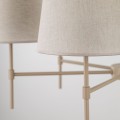 Lampa wisząca beżowa, lniane klosze do klasycznego salonu 11167 TK Lighting