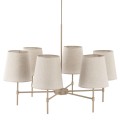 Lampa wisząca beżowa, lniane klosze do klasycznego salonu 11167 TK Lighting