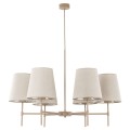 Lampa wisząca beżowa, lniane klosze do klasycznego salonu 11167 TK Lighting