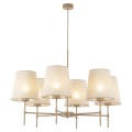Lampa wisząca beżowa, lniane klosze do klasycznego salonu 11167 TK Lighting