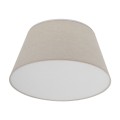 Nowoczesna lampa sufitowa plafon beżowy lniany klosz, do salonu 11075 TK Lighting