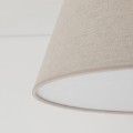 Okrągła lampa sufitowa Ø38 z lnianym kloszem do sypialni 11076 TK Lighting