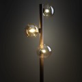 Stojąca lampa 150cm drewno kolor orzech, szklane klosze 16151 TK Lighting