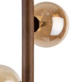 Stojąca lampa 150cm drewno kolor orzech, szklane klosze 16151 TK Lighting