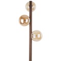 Stojąca lampa 150cm drewno kolor orzech, szklane klosze 16151 TK Lighting