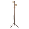 Stojąca lampa 150cm drewno kolor orzech, szklane klosze 16151 TK Lighting