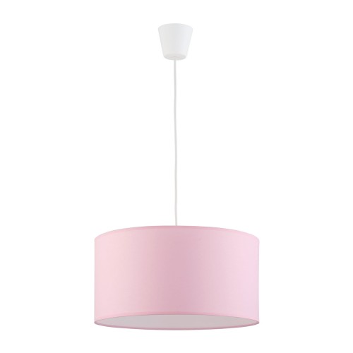 Lampa wisząca RONDO gwint E27 moc 15W styl nowoczesny klosz tkanina | biały 3231 TK lighting