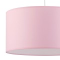 Lampa wisząca RONDO gwint E27 moc 15W styl nowoczesny klosz tkanina | biały 3231 TK lighting