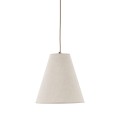 Pojedyncza lampa wisząca ze stożkowym lnianym abażurem 11202 TK Lighting