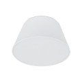 Sufitowa lampa biała z materiałowym kloszem do salonu 11204 TK Lighting
