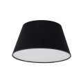 Czarna lampa sufitowa do sypialni z stylowym abażurem z tkaniny 11206 TK Lighting