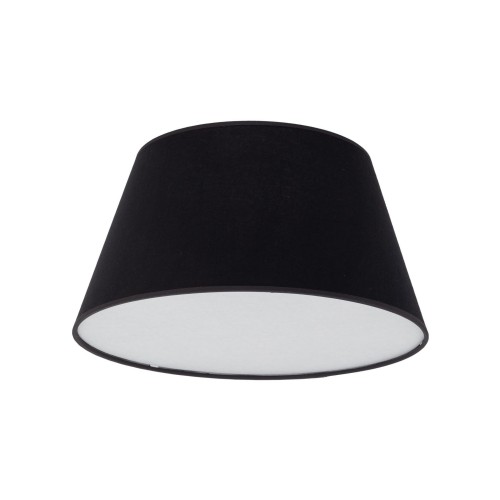 Czarna lampa sufitowa do sypialni z stylowym abażurem z tkaniny 11206 TK Lighting