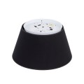 Czarna lampa sufitowa do sypialni z stylowym abażurem z tkaniny 11206 TK Lighting