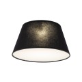 Czarna lampa sufitowa do sypialni z stylowym abażurem z tkaniny 11206 TK Lighting