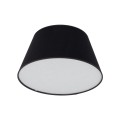 Czarna lampa sufitowa do sypialni z stylowym abażurem z tkaniny 11206 TK Lighting