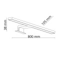 Kinkiet galeryjka LEITO chromowany LED 12W 4000K 1500lm 80cm 6359 TK Lighting