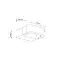 Zewnętrzny kinkiet LED ARIUS czarny 3000K 480lm 10w góra dół 18204 TK Lighting