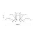 Lampa sufitowa nowoczesne ramiona LED barwa 4000K do salonu 6382 TK Lighting