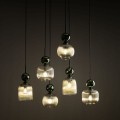 Lampa wisząca z 6 ryflowanymi kloszami do salonu 6XE14 11150 TK Lighting