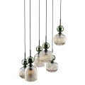 Lampa wisząca z 6 ryflowanymi kloszami do salonu 6XE14 11150 TK Lighting