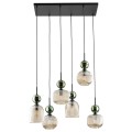 Lampa wisząca z 6 ryflowanymi kloszami do salonu 6XE14 11150 TK Lighting
