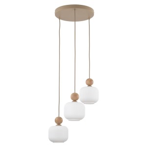 Lampa sufitowa z trzema zwisami szklane ozdobne klosze 11050 TK Lighting