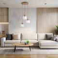 Lampa sufitowa z trzema zwisami szklane ozdobne klosze 11050 TK Lighting