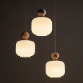 Lampa sufitowa z trzema zwisami szklane ozdobne klosze 11050 TK Lighting