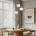 Lampa sufitowa z trzema zwisami szklane ozdobne klosze 11050 TK Lighting