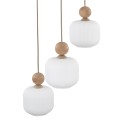 Lampa sufitowa z trzema zwisami szklane ozdobne klosze 11050 TK Lighting