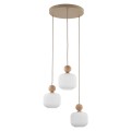Lampa sufitowa z trzema zwisami szklane ozdobne klosze 11050 TK Lighting