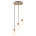 Lampa sufitowa z trzema zwisami szklane ozdobne klosze 11050 TK Lighting