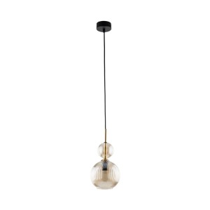Lampa sufitowa pojedyncza do przytulnego salonu szklany klosz 11040 TK Lighting