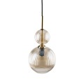 Lampa sufitowa pojedyncza do przytulnego salonu szklany klosz 11040 TK Lighting