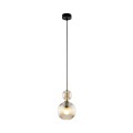 Lampa sufitowa pojedyncza do przytulnego salonu szklany klosz 11040 TK Lighting