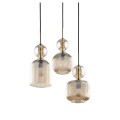 Lampa wisząca SOPHIA gwint E14 moc 10W styl glamour szklany klosz | czarny 11041 TK lighting