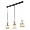 Lampa wisząca w stylu glamour, 3 szklane ryflowane klosze 11042 TK Lighting