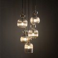 Elegancka lampa wisząca do salonu, styl glamour, szklane klosze 11043 TK Lighting