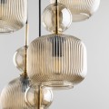 Elegancka lampa wisząca do salonu, styl glamour, szklane klosze 11043 TK Lighting