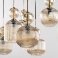 Elegancka lampa wisząca do salonu, styl glamour, szklane klosze 11043 TK Lighting