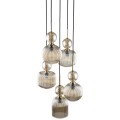 Elegancka lampa wisząca do salonu, styl glamour, szklane klosze 11043 TK Lighting