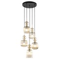 Elegancka lampa wisząca do salonu, styl glamour, szklane klosze 11043 TK Lighting