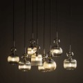 Lampa wisząca z 8 szklanymi kloszami do klasycznego salonu 11045 TK Lighting