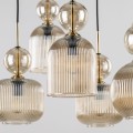 Lampa wisząca z 8 szklanymi kloszami do klasycznego salonu 11045 TK Lighting
