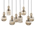 Lampa wisząca z 8 szklanymi kloszami do klasycznego salonu 11045 TK Lighting