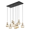 Lampa wisząca z 8 szklanymi kloszami do klasycznego salonu 11045 TK Lighting